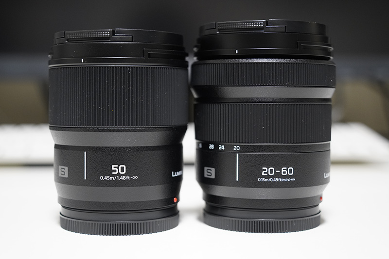 同梱されている2本のレンズ